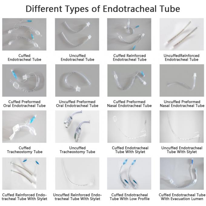 Sterile Cuffed Uncuffed Endotracheal Tube High Volume Oral Preformed