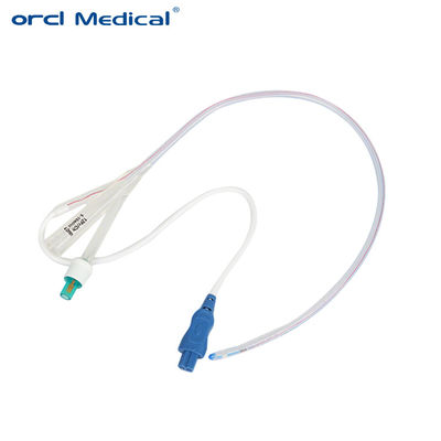 Disposable Sterile 100% Silicone Foley Catheter With Temperature Probe CE Standard Foley Silicone Catheter