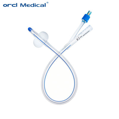 Disposable Sterile 100% Silicone Coated Foley Catheter 2 Way Standard Type Foley Silicone Catheter