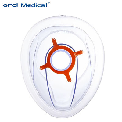 Latex Free Transparent Dome Soft Air Cushion Medical Silicone Anesthesia Mask With Standard Port Air Cushion Mask