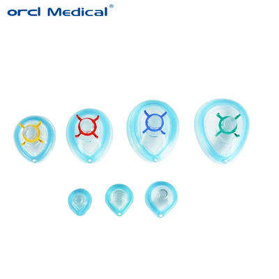 Adult PVC Anesthesia Mask With Valve Disposable Air Cushion Face Mask For Anesthesia Mask Air Cushion Mask