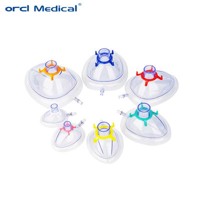 CE ISO Approved Silicone Medical Disposable Adults Pediatric Infant Neonate PVC Anesthesia Mask With Check Valve