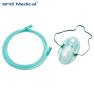 Factory Manufacturer Single Use Disposable Pvc Oxygen Mask With Tubing CE LSO