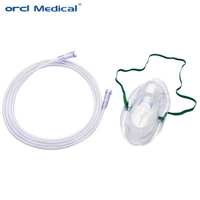 Medical Supplies Disposable Pvc Oxygen Mask Adjustable Oxygen Gas Mask Suitable For Adults And Children