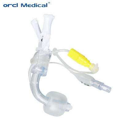 High Volume Safety Cuffed Tracheostomy Tube Disposable Medical Disposable With Suction Lumen