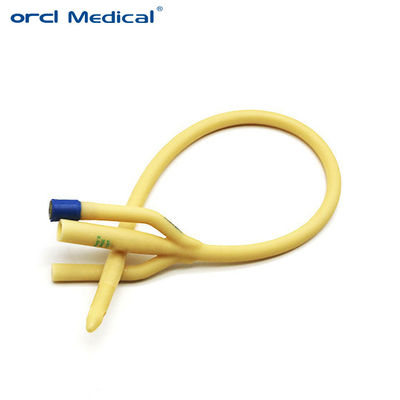 Disposable 3 Way Latex Foley Catheter Soft Value Plastic Silicone Coated Latex Catheter