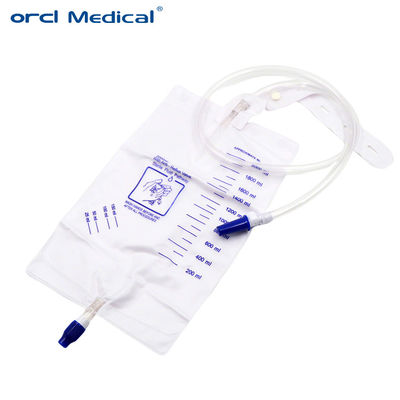 Clinic Urology Disposable Medical PVC Urine Drainage Bags With Sampling Port Manufacturer