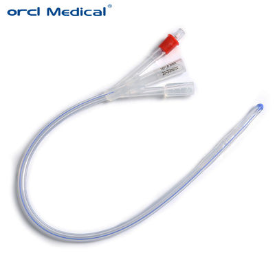 3 Way Silicone Foley Catheter For Urinary Treatment 16FR-26FR