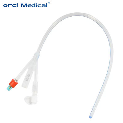 Disposable Sterile 100% Silicone Coated Foley Catheter 3 Way Standard Type Foley Silicone Catheter