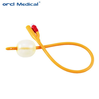ORCL Silicone Coated Latex Foley Catheter 10cc Balloon Disposable