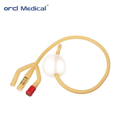 Factory Wholesale Medical Disposable Yellow Urinary Fr6-30 Latex Foley Catheter With 2 Way 3 Way