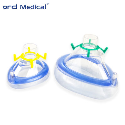 Anesthesiology Consumables Medical PVC Anesthesia Mask With CE ISO FDA For Adult Child Infant