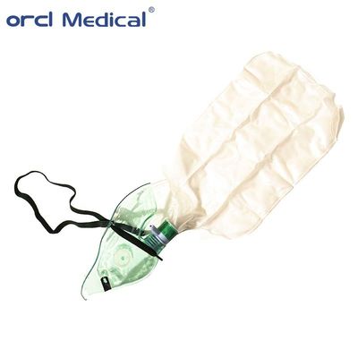 Elongated Non Rebreather Oxygen Face Mask Medical Factory Pediatric /infant / Adult Customized 3 Years With Reservoir Bag EN166