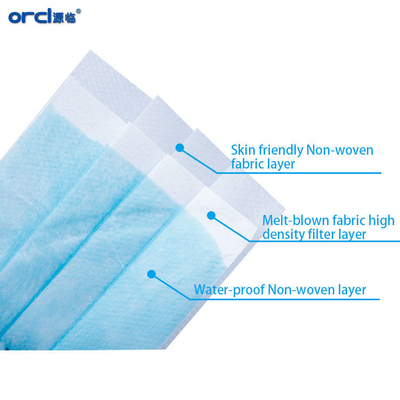 Non Woven Mask 3Ply Face Mask Medical Surgical Disposable Medical Disposable Face Mask