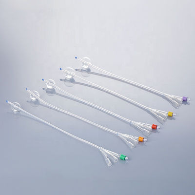 Medical Silicone Urethral Catheter 3 Way 16Fr 18Fr 20Fr 22Fr 24Fr