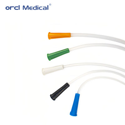 Sterile Single-Use Medical-Grade Fr6-22 Sizes PVC Suction Catheter with ...