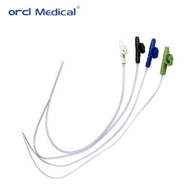 Sterile Single-Use Medical-Grade Fr6-22 Sizes PVC Suction Catheter with ...