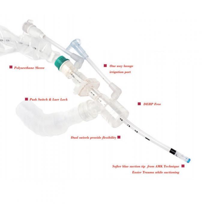Surgical Anesthesia Suction Catheter Disposable 4H 72H Medical 14fr PVC ...